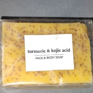 Turmeric & Kojic Acid Face & Body Soap  Brightening The Skin - Yellow